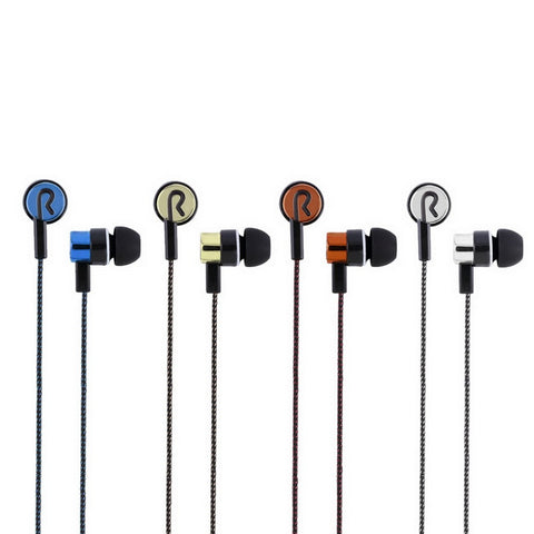 Metal Earphones with Fiber Cloth Cable