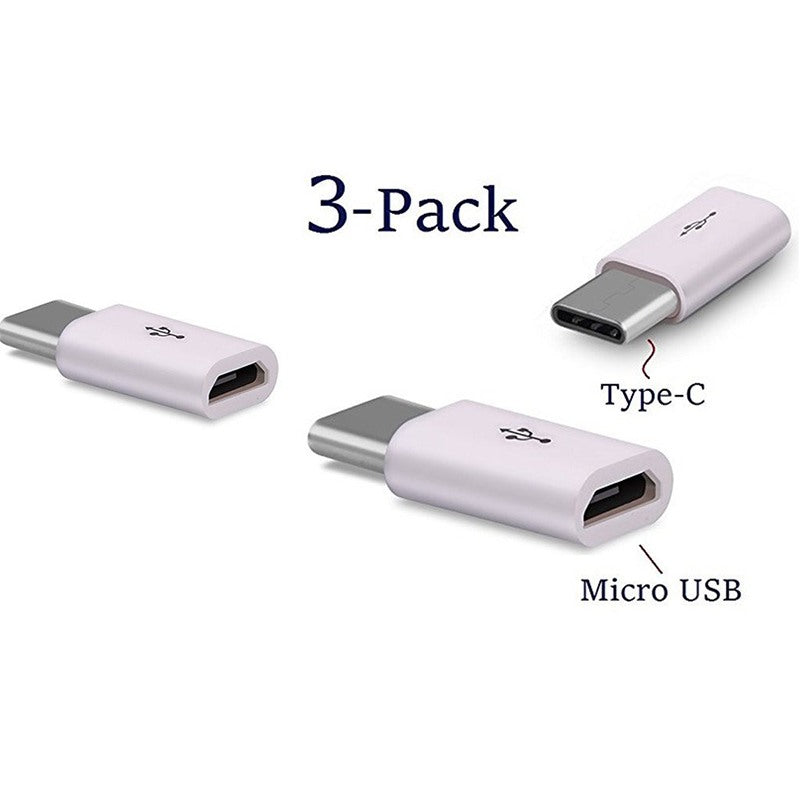 3PCS USB C to Micro USB Adapter Type C Charging Cable for Samsung S8 Plus S9 Charger Phone Accessories