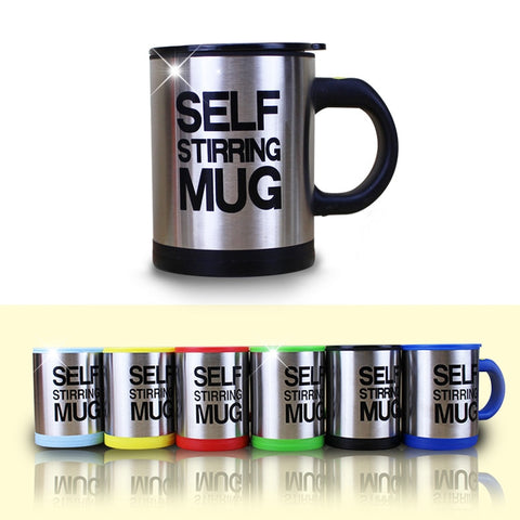400ml Automatic Self Stirring Mug Coffee Milk Mixing Mug Stainless Steel Thermal Cup