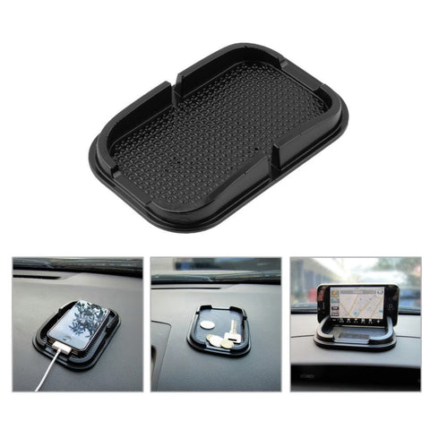 Black Car Dashboard Sticky Pad Mat Anti Non Slip Gadget Mobile Phone GPS Holder Stand Interior Items Accessories Smartphones