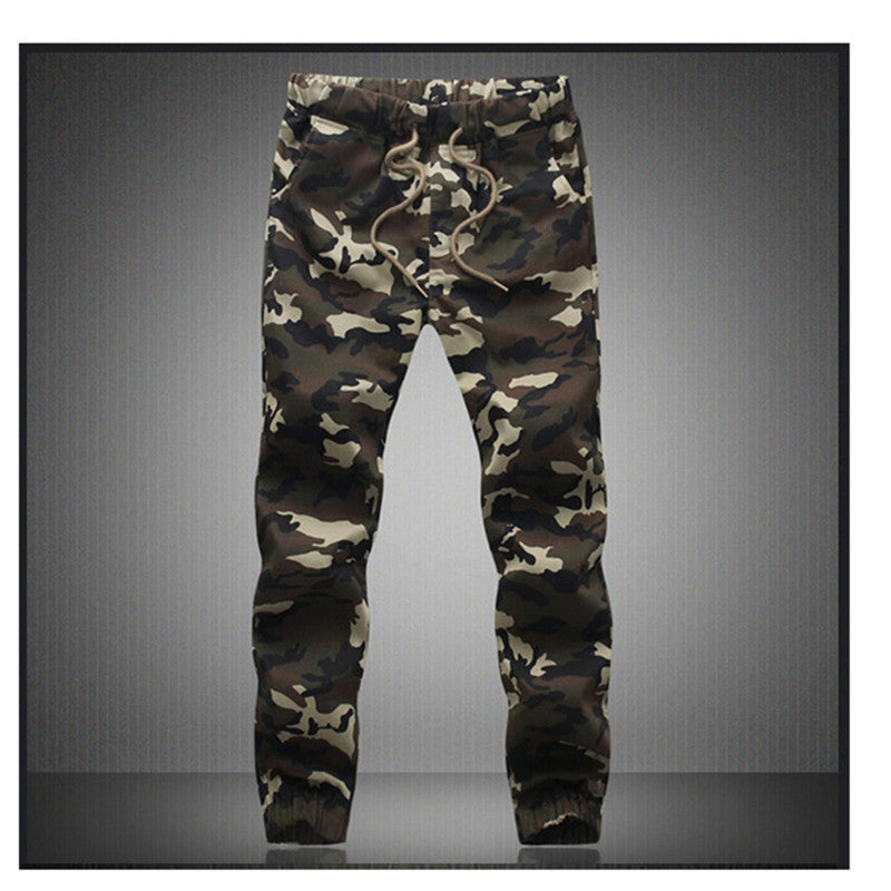 2018 Mens Jogger Autumn Pencil Harem Pants Men Camouflage Military Pants Loose Comfortable Cargo Trousers Camo Joggers