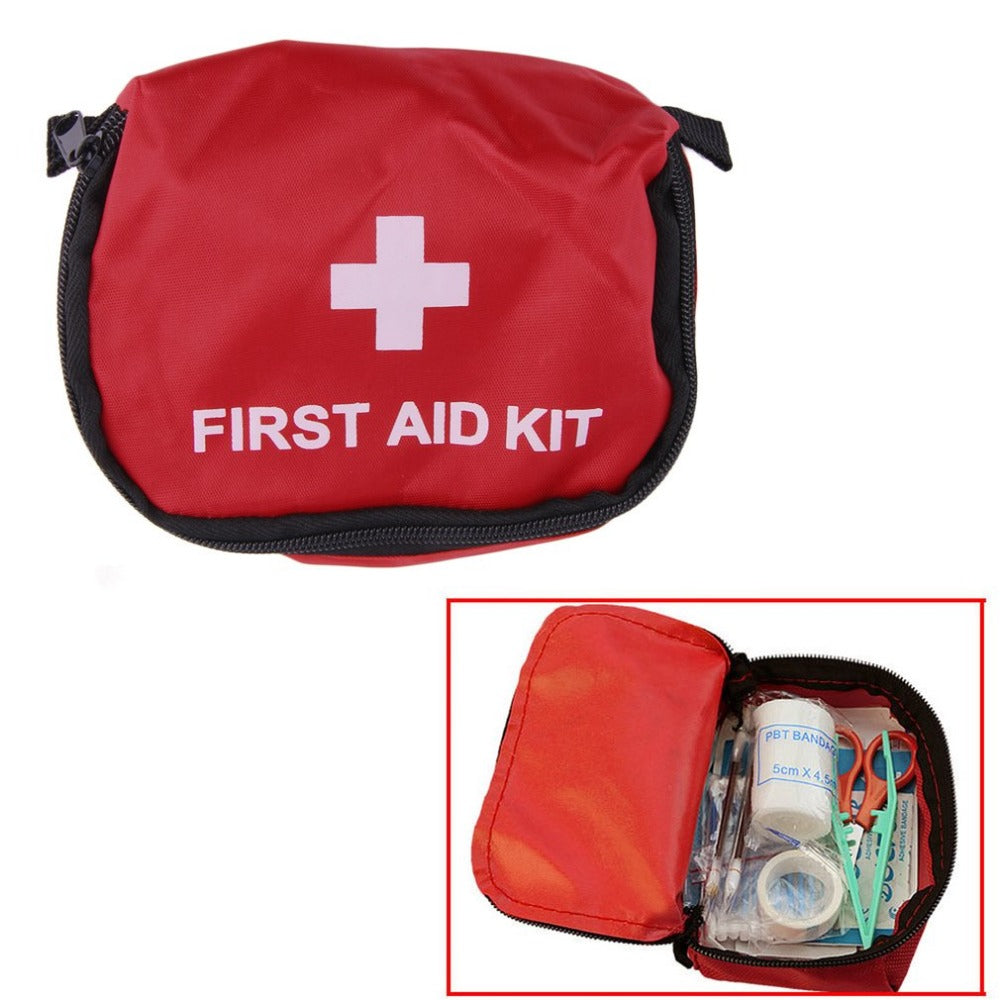 Mini First Aid Kit Outdoor Camping Hiking Safe Wilderness Survival Travel Emergency Medical Urgent Bag First-Aid Kit Treatment