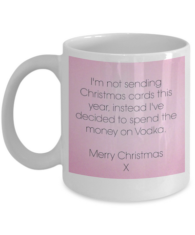 Vodka for Christmas Coffee Novelty Mug