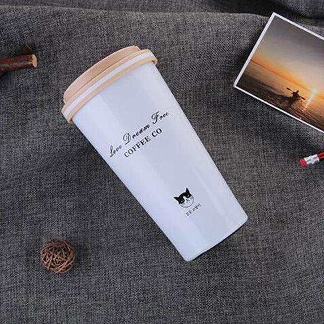350ML Stainless Steel Thermos Cups Thermocup Insulated Tumbler Vacuum Flask Garrafa Termica Thermo Coffee Mugs Travel Bottle Mug