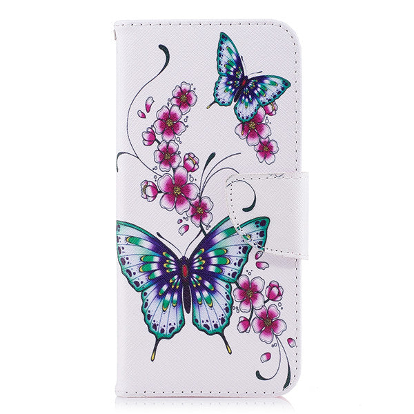 For Fundas Samsung galaxy S9 Case, Leather Case For Coque Samsung S9 Plus Case Cover Flip wallet Painted print Phone Cases