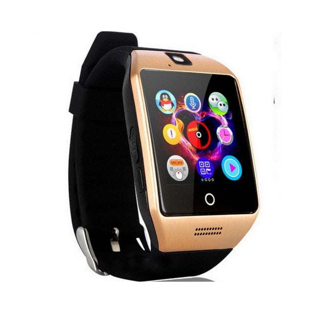 Bluetooth Smart Watch Men Q18 With Touch Screen Big Battery Support TF Sim Card Camera for Android Phone Smartwatch
